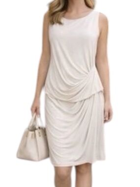 Theory | Dresses | Theory Sleeveless Linen Blend Aline Wrap Dress Pearl  Blue Size | Poshmark